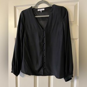 FRAME 100% Silk Long Sleeve Button up